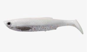 Gumená nástraha 3D Bleak Paddle Tail 10cm White Silver